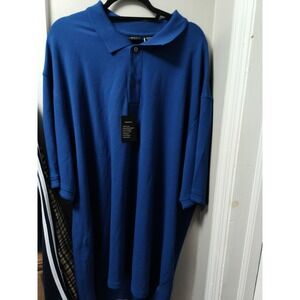 Jos A Bank Traveler Polo Shirt  2XB Fit Blue Traditional Fit NWT 100% Cotton